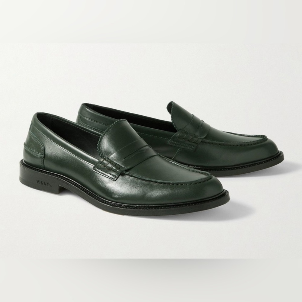 Vinny’s Townee Penny Loafer in Dark Green Men’s Size 43 New